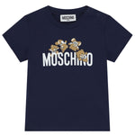 Moschino Baby Blue Teddy Logo T-Shirt | Casa Childrenswear