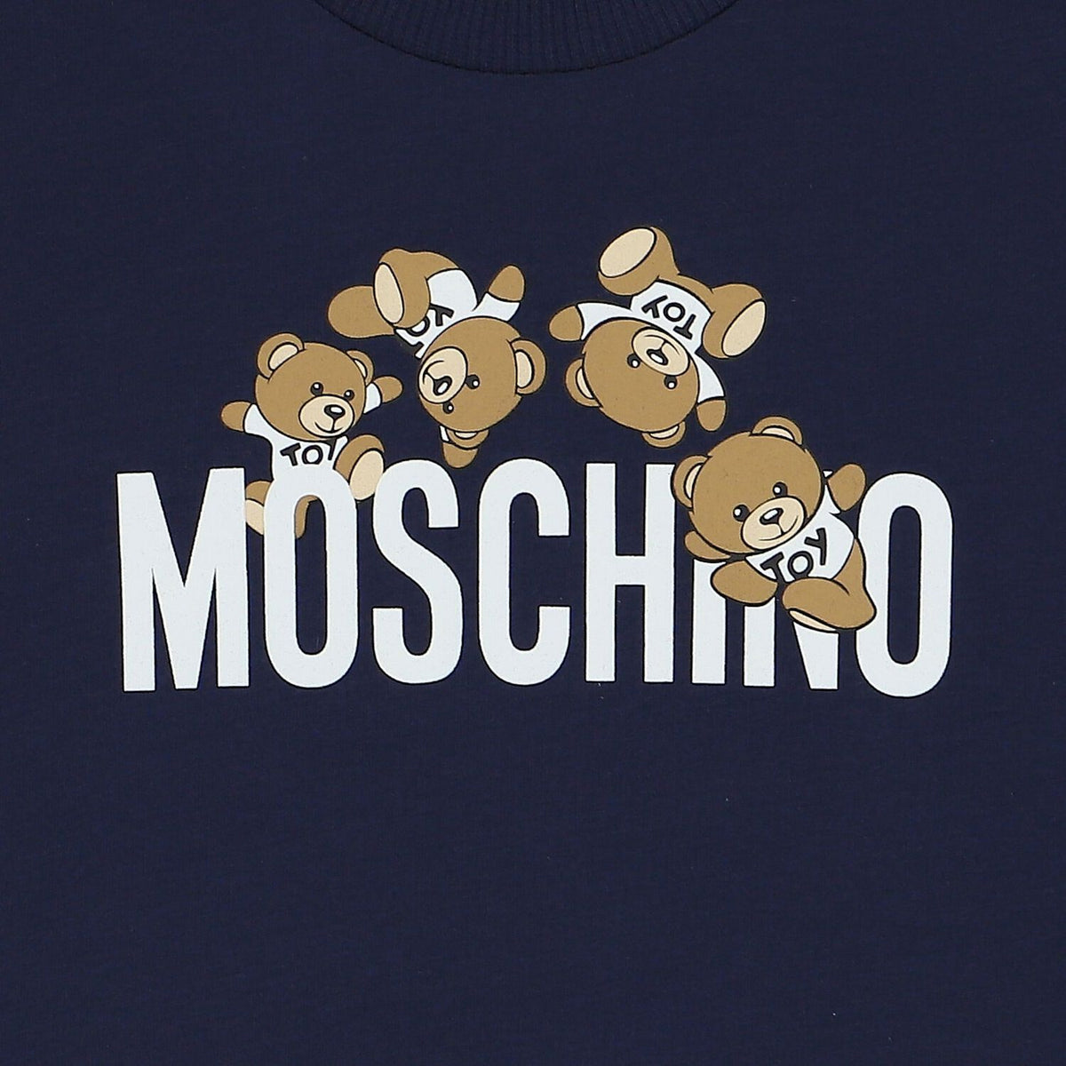Moschino Baby Blue Teddy Logo T-Shirt | Casa Childrenswear