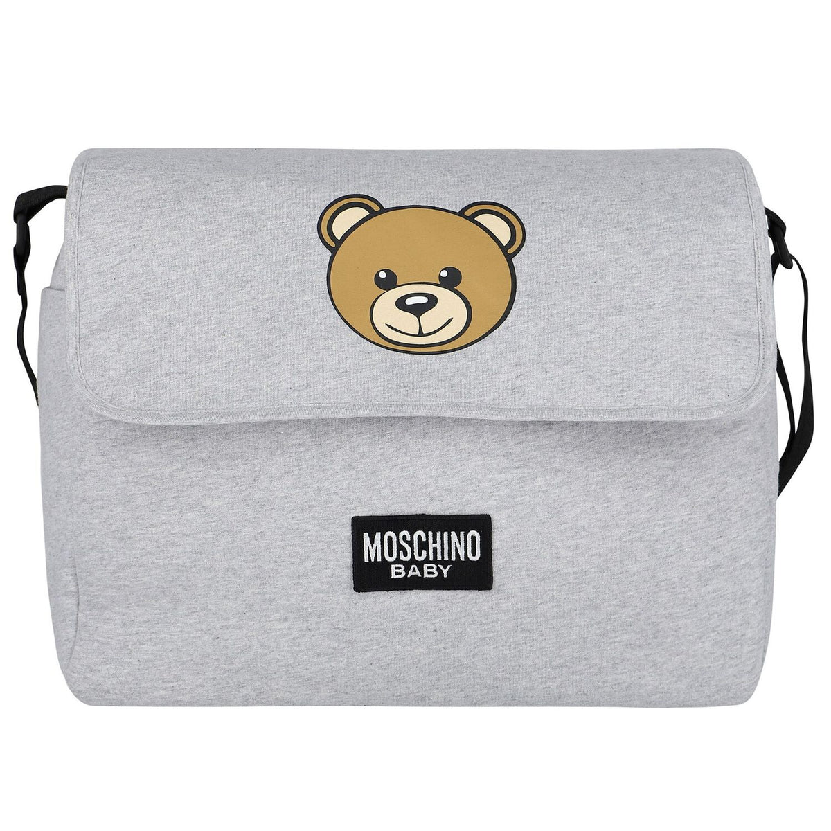 Moschino Baby Grey Teddy Logo Changing Bag | Casa Childrenswear