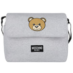 Moschino Baby Grey Teddy Logo Changing Bag | Casa Childrenswear