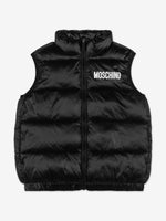 Moschino Black Teddy Padded Gilet | Casa Childrenswear