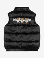 Moschino Black Teddy Padded Gilet | Casa Childrenswear