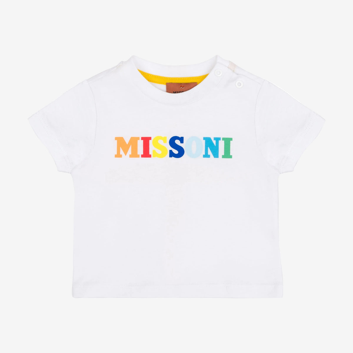 Multi Colour Missoni Print T-Shirt White | Casa Childrenswear
