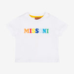 Multi Colour Missoni Print T-Shirt White | Casa Childrenswear