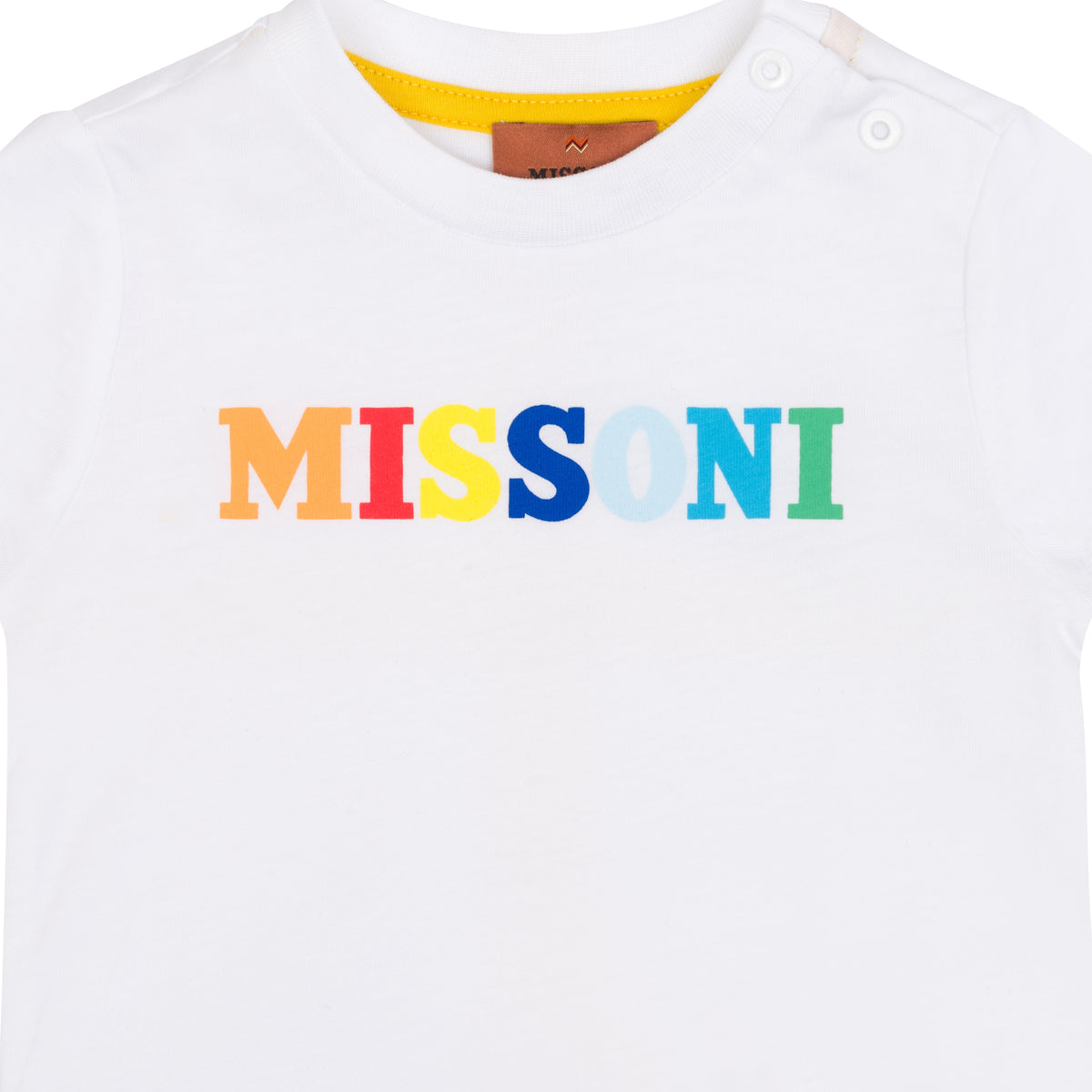 Multi Colour Missoni Print T-Shirt White | Casa Childrenswear