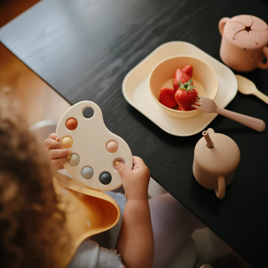 Mushie Paint Palette Press Toy - Multi | Casa Childrenswear