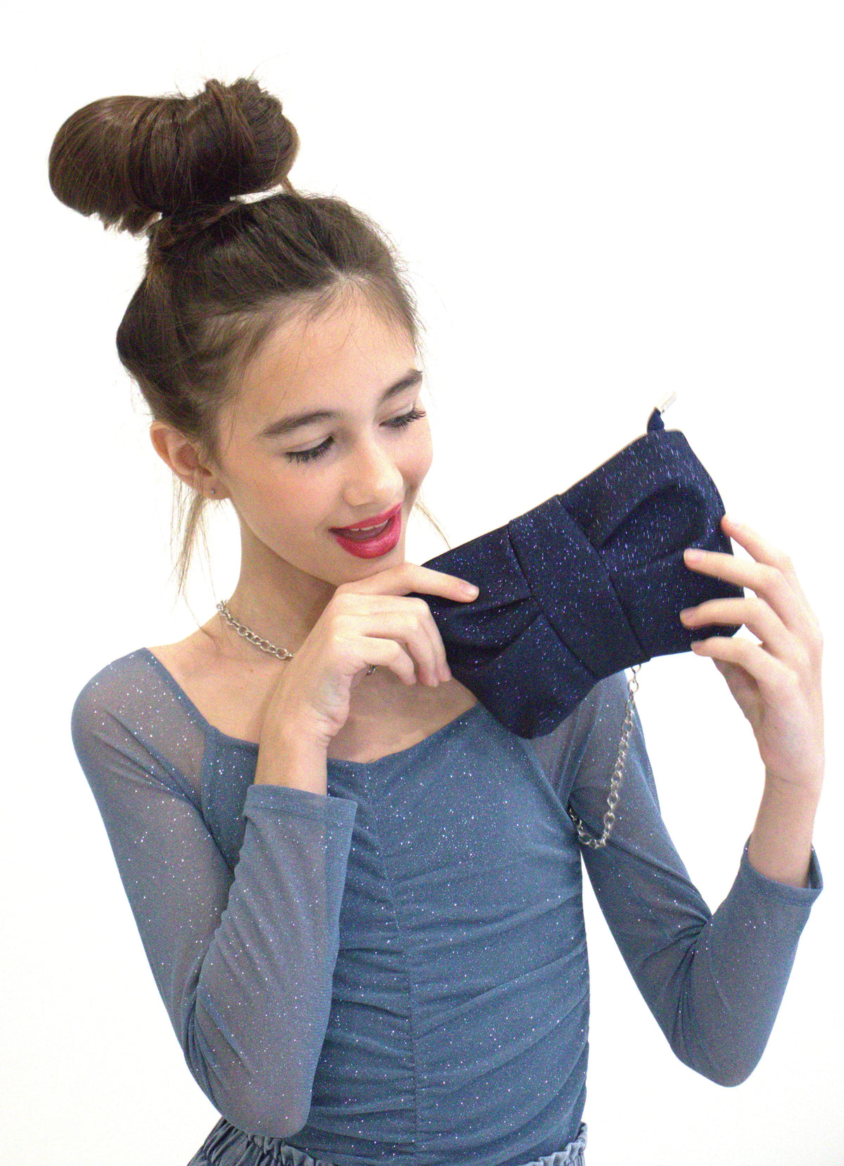 Yuko B Sac Moon - Glitter Marine | Casa Childrenswear
