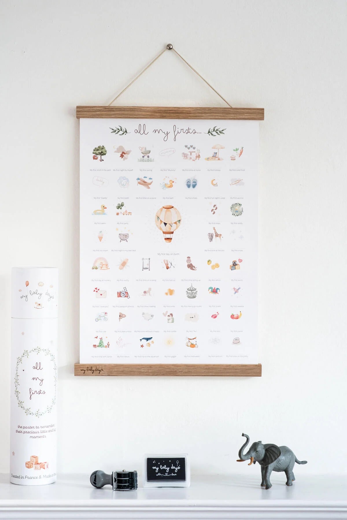 My Baby Days All my Firsts 'Balloon' print | Casa Childrenswear