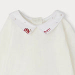 Bonpoint Christmas White Babygrow | Casa Childrenswear