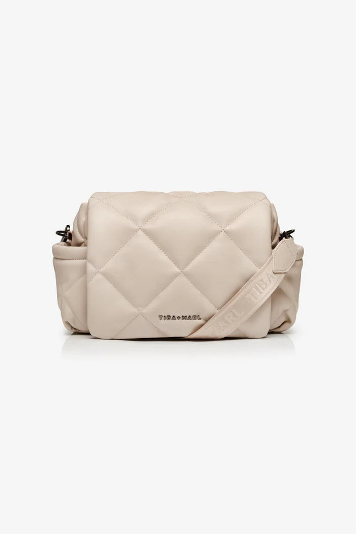 Tiba + Marl Nova Eco Compact Changing Bag Oyster Quilted | Casa Childrenswear