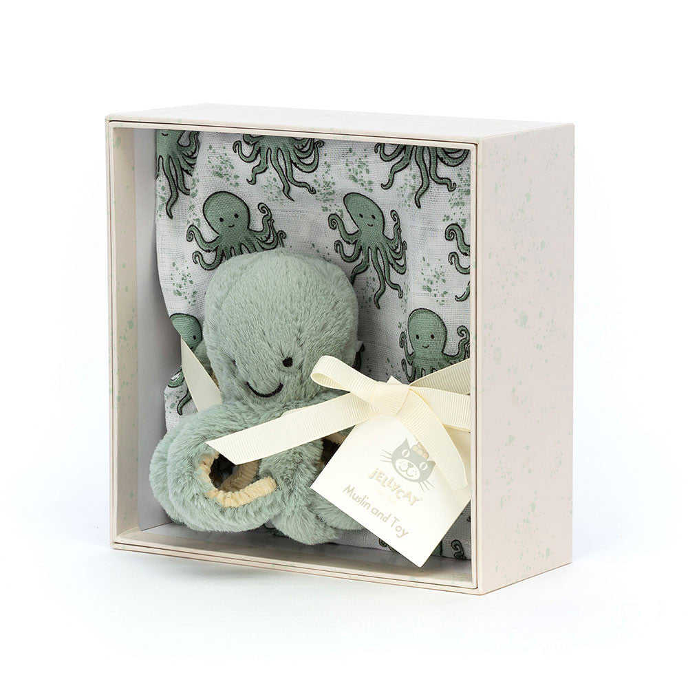 Jellycat Odell Octopus Gift Set Green | Casa Childrenswear