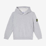 Stone Island Grey Logo Hoodie | Casa Childrenswear