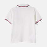 Moncler Enfant Boys White Short Sleeve Polo | Casa Childrenswear