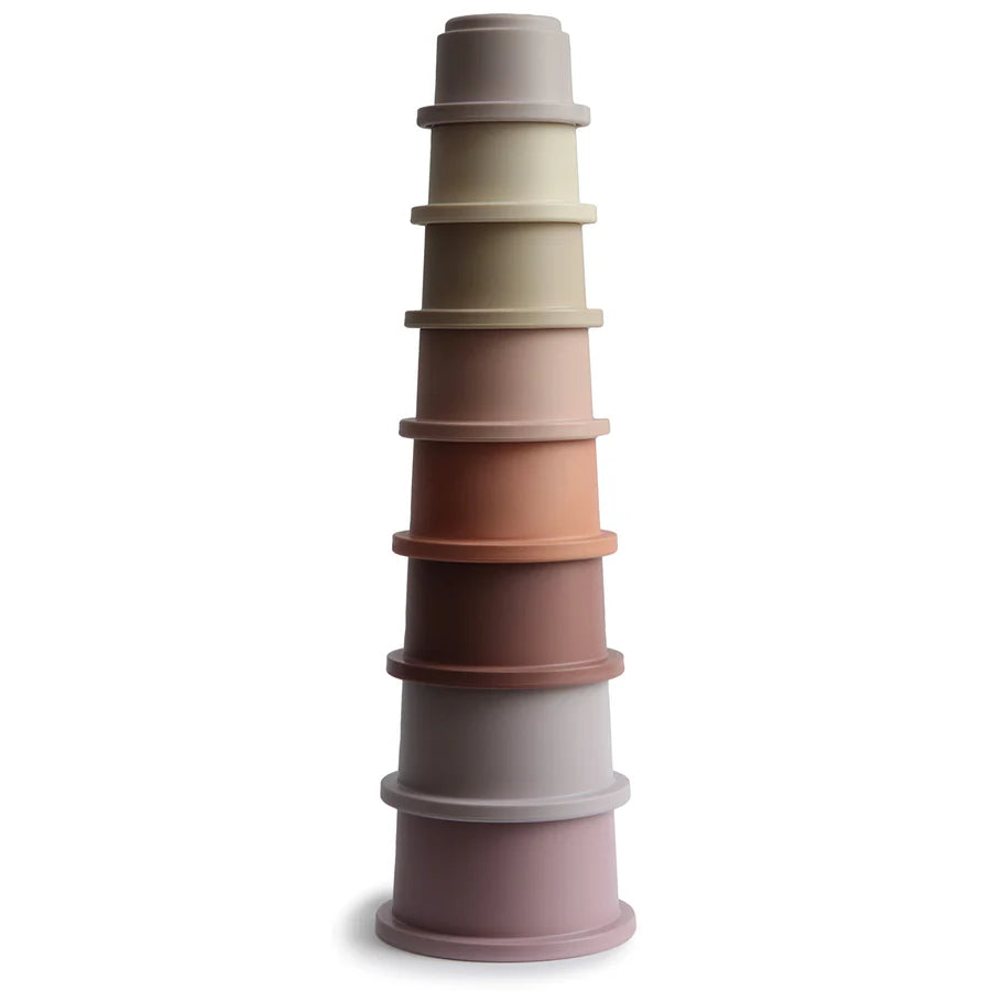 Mushie Stacking Cups- Petal | Casa Childrenswear
