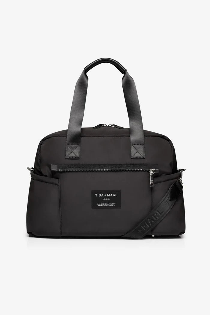 Tiba + Marl Phoenix Eco Holdall Changing Bag Black | Casa Childrenswear