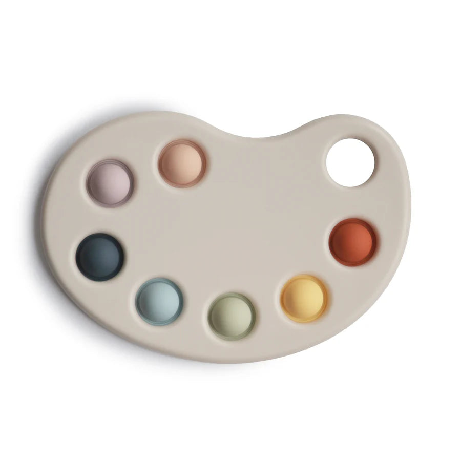 Mushie Paint Palette Press Toy - Multi | Casa Childrenswear