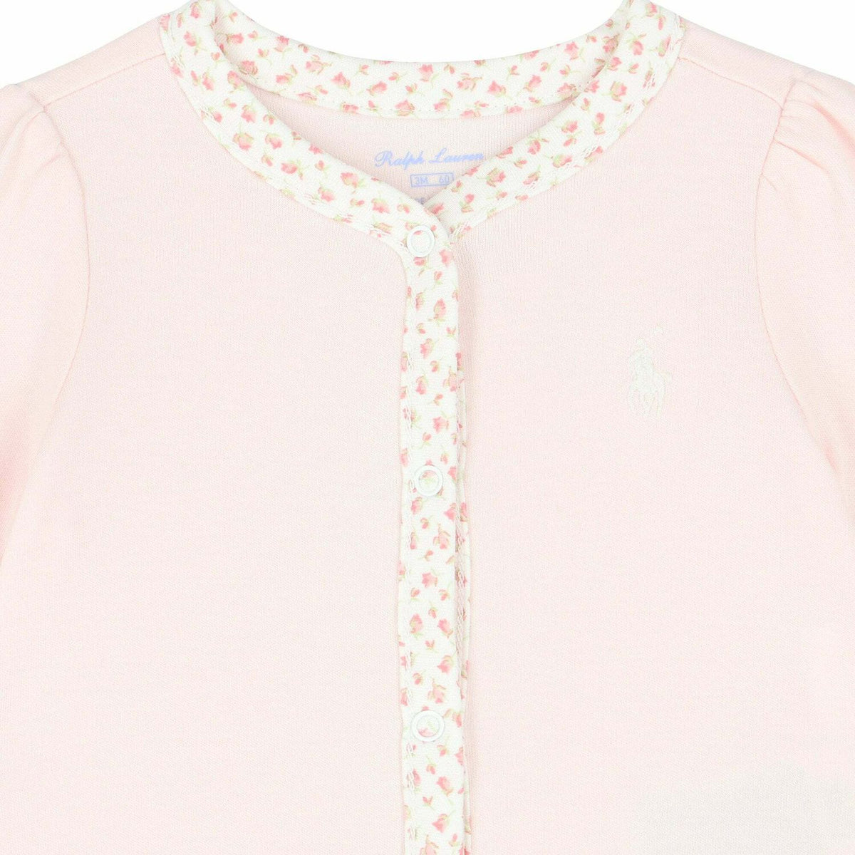 Baby Girls Pink Logo Babygrow