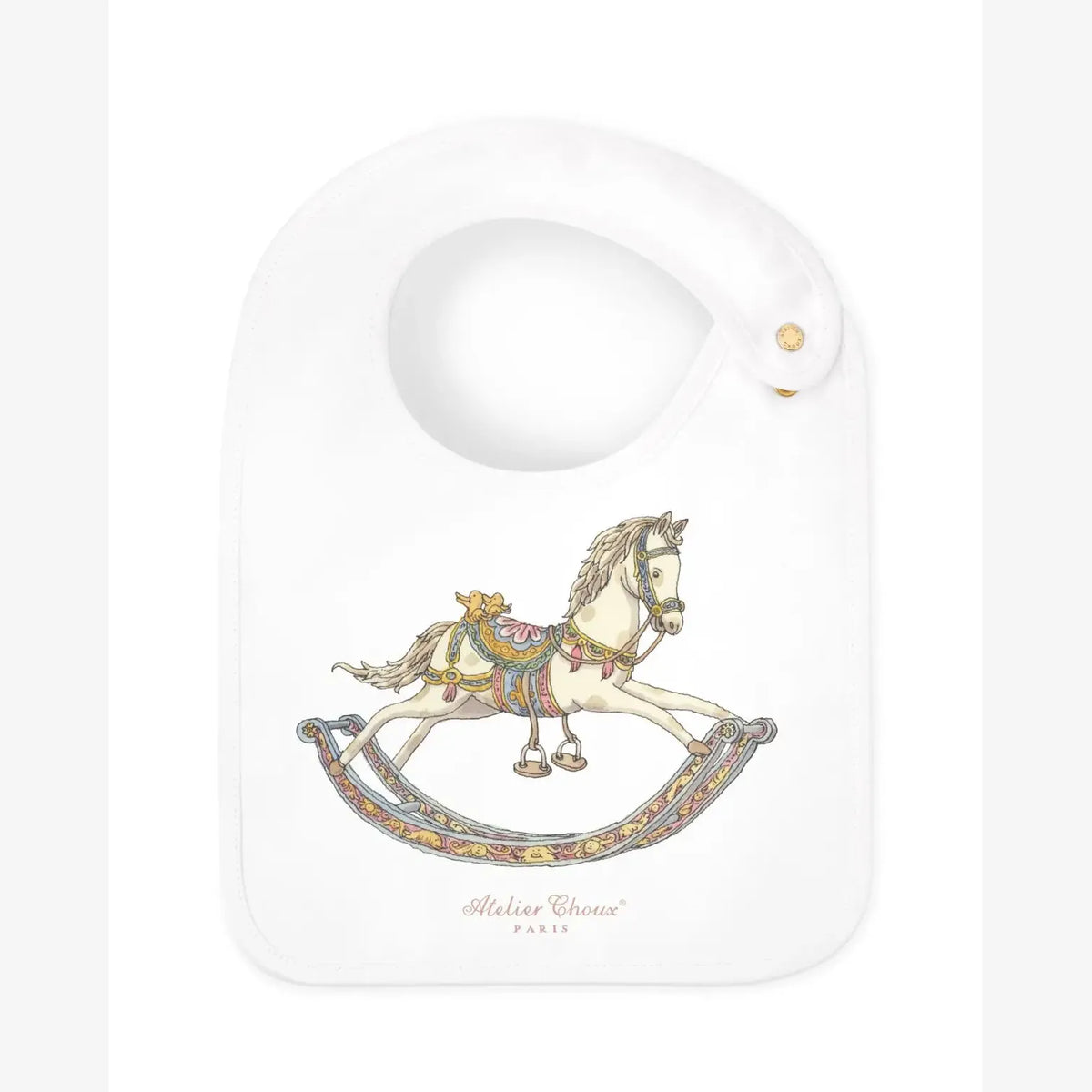 Atelier Choux Satin Bib - Rocking Horse | Casa Childrenswear