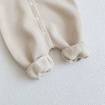 Cozy Crew Club Ultimate Bear Knitted Cream Hooded Playsuit | Casa Childrenswear