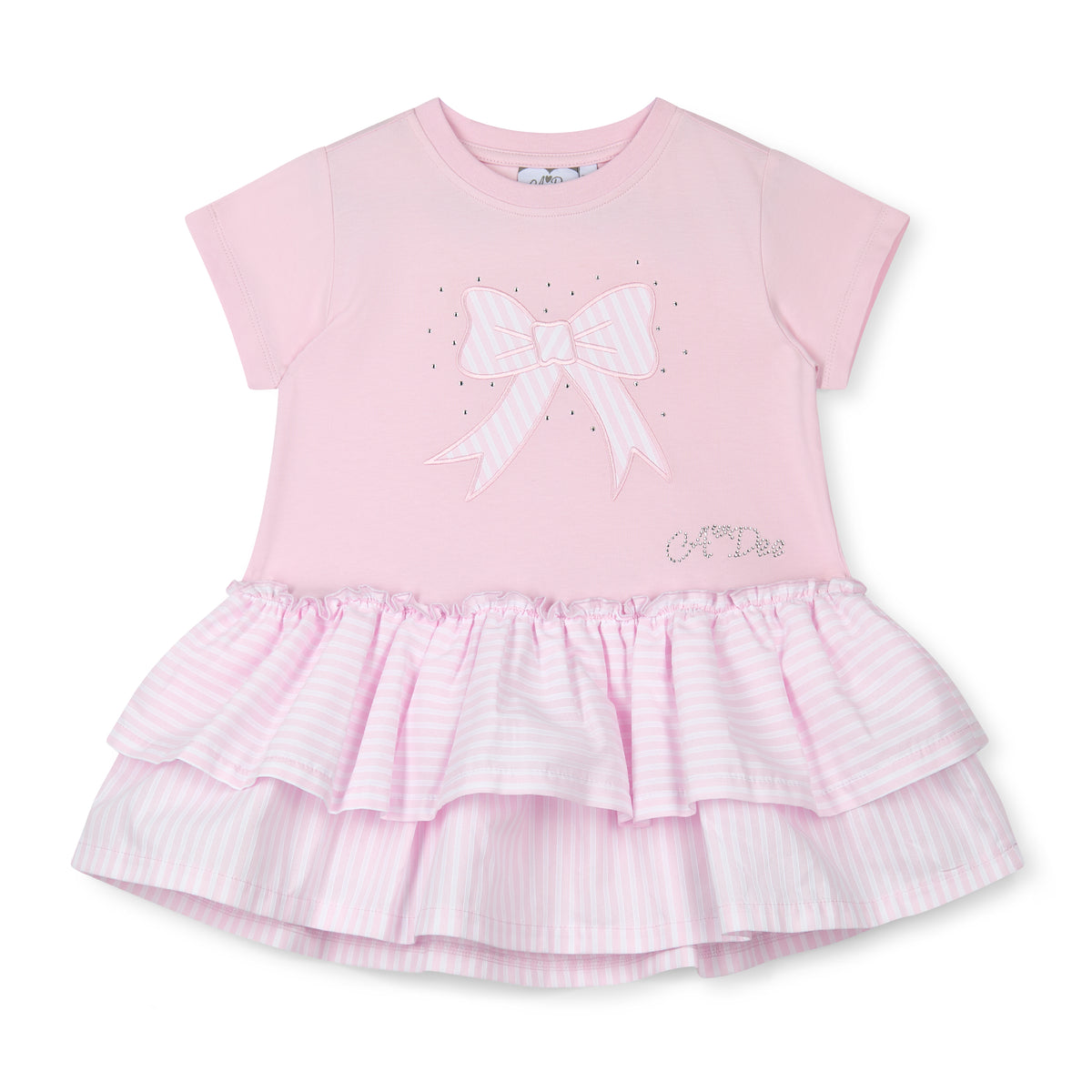 A Dee Cecelia Seersucker Frill Legging Set | Casa Childrenswear
