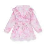 A Dee River Pink Bow Print Hooded Jacket | Casa Childrenswear