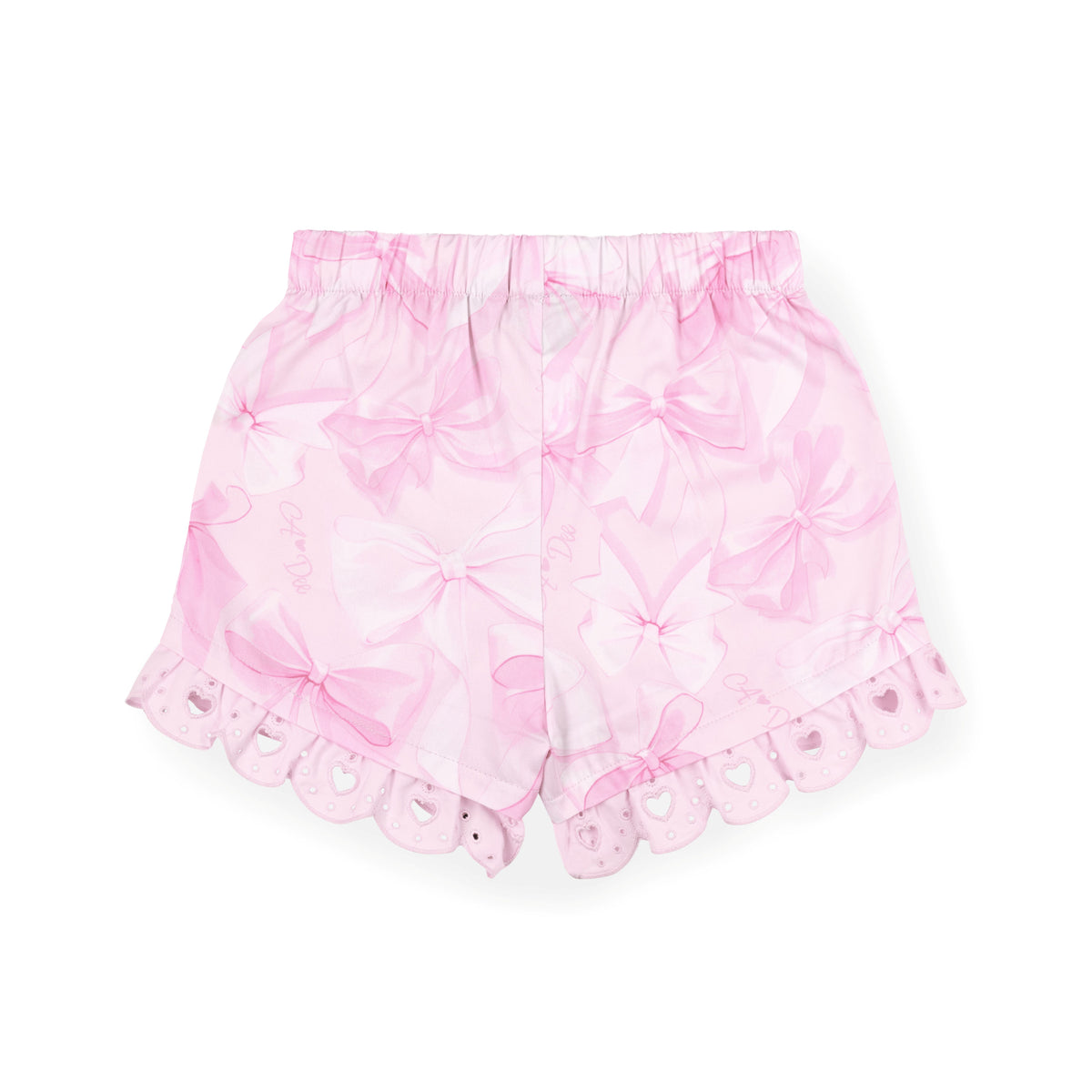 A Dee Ruby Bow Print Poplin Short Set | Casa Childrenswear