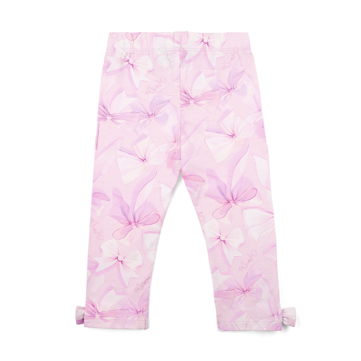 A Dee Ria Bow Print Legging Set with Bow | Casa Childrenswear