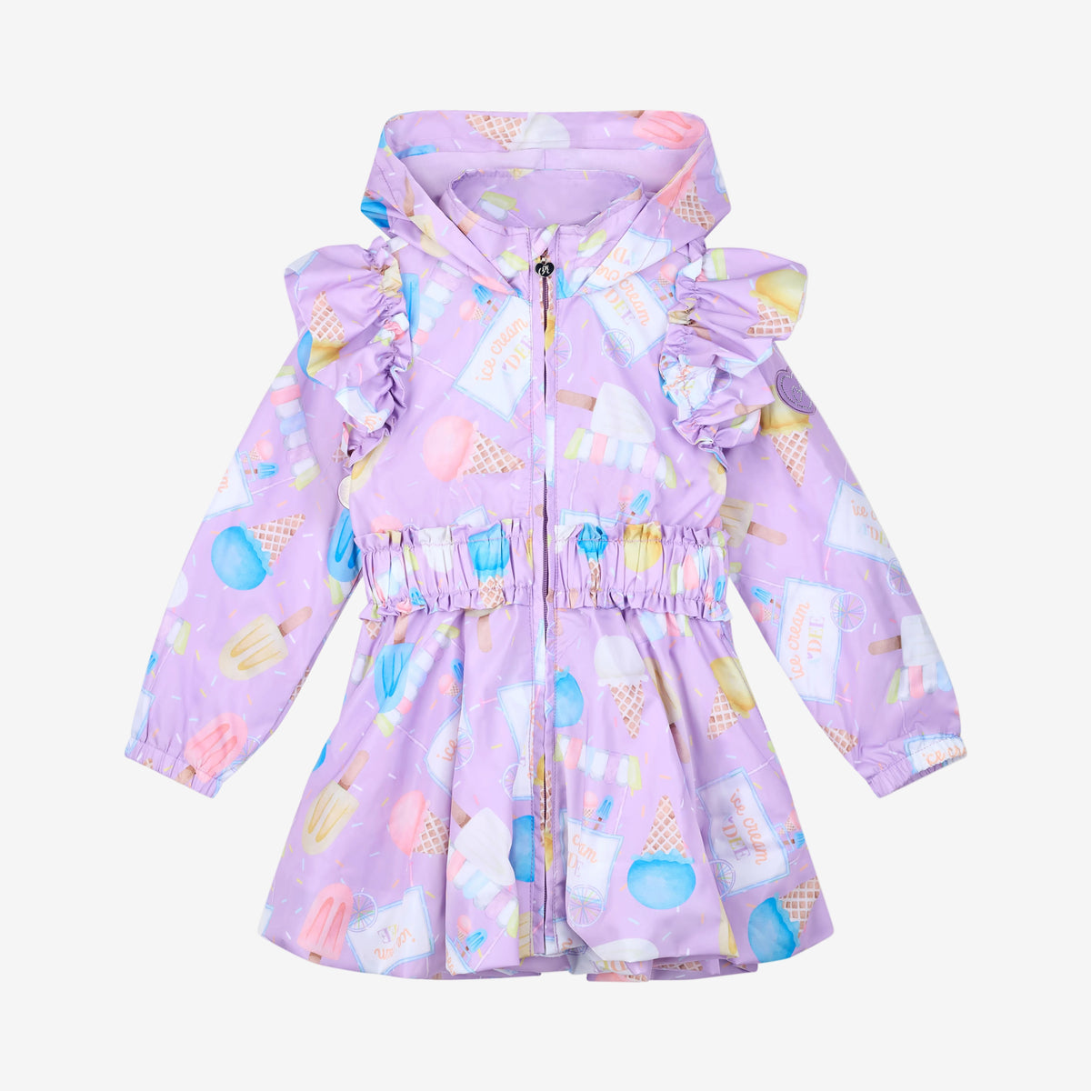 A Dee Sabrina Ice Cream Print Frill Jacket | Casa Childrenswear