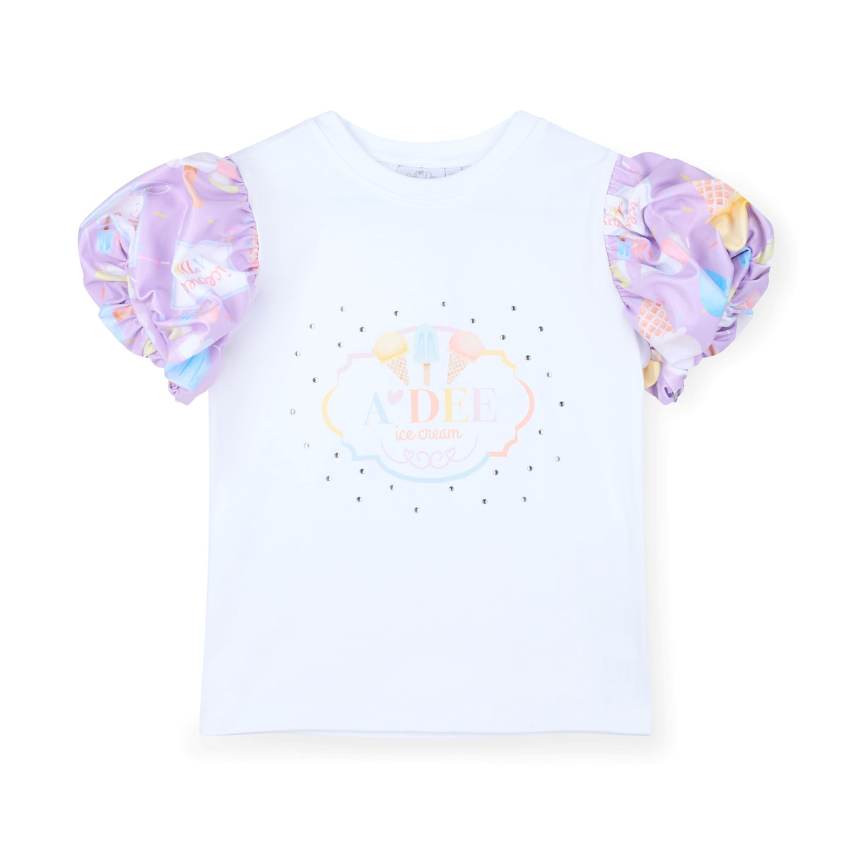 A Dee Sally Ice Cream Print Frill Skirt Set | Casa Childrenswear