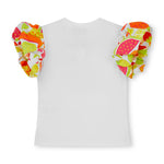 A Dee Tia Tutti Frutti Print Puff Skirt Set | Casa Childrenswear
