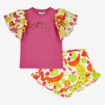 A Dee Tabitha Tutti Frutti Poly Short Set | Casa Childrenswear