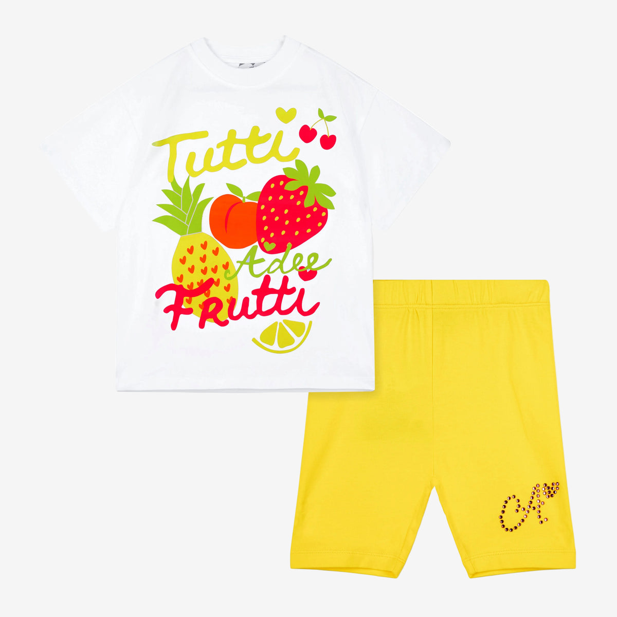 A Dee Trinity Tutti Frutti Cycling Short Set | Casa Childrenswear