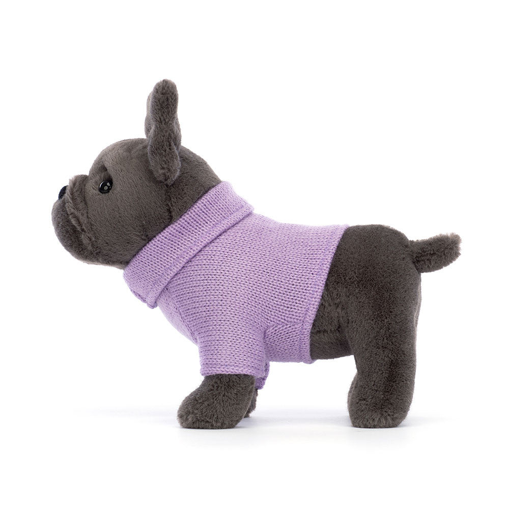 Jellycat Sweater French Bulldog Purple - back view