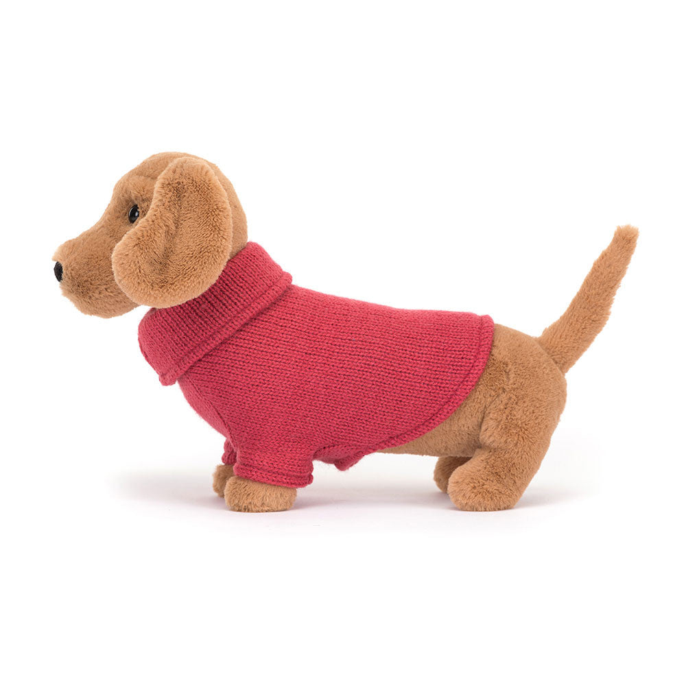 Jellycat Sweater Sausage Dog Pink | Casa Childrenswear