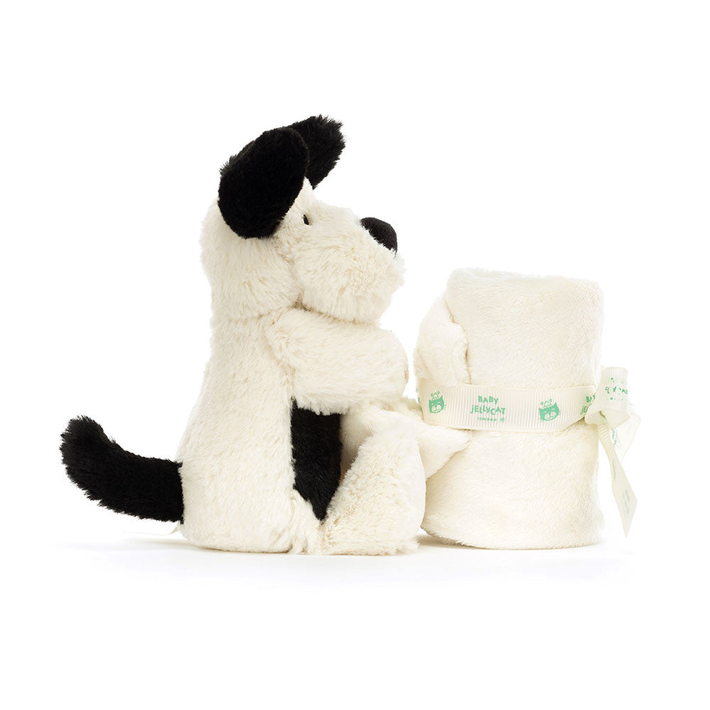 Jellycat Bashful Black & Cream Puppy Soother | Casa Childrenswear