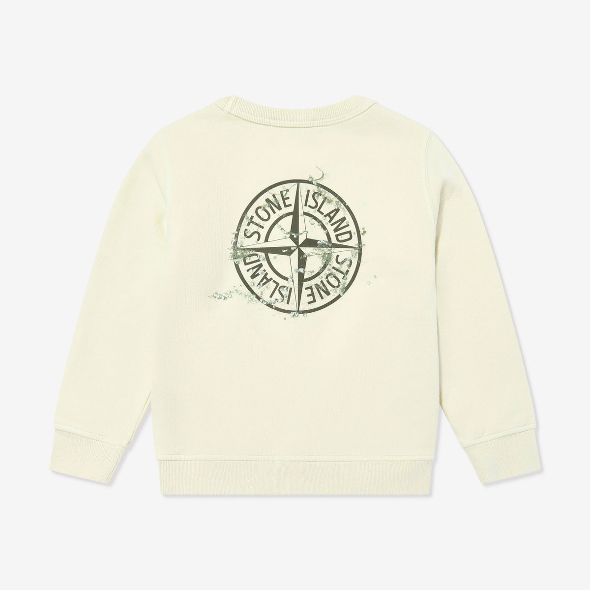 Stone Island Boys Ivory Sweatshirt | Casa Childrenswear