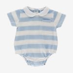 Sardon Baby Boys Blue & White Stripe Romper | Casa Childrenswear