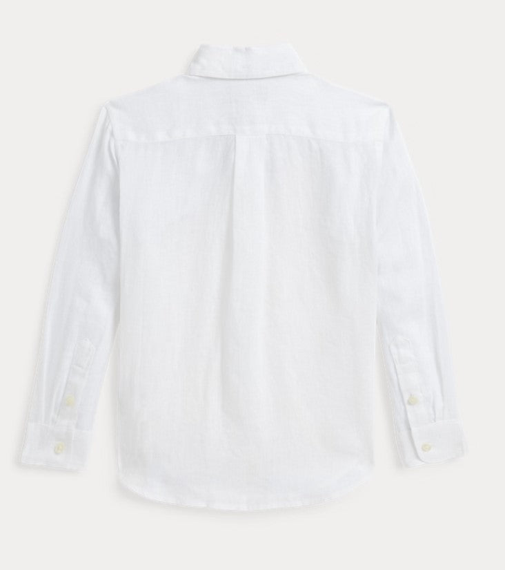 Ralph Lauren White Linen Shirt | Casa Childrenswear
