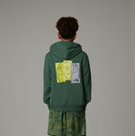 North Face Duck Green Relaxed Hooded Sweat with Classic Logo | Casa Childrenswear