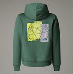 North Face Duck Green Relaxed Hooded Sweat with Classic Logo | Casa Childrenswear