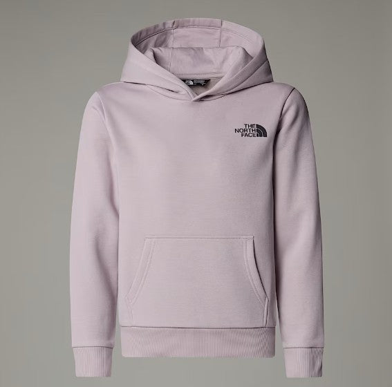 North Face Grey Hooded Sweat with Classic Logo | Casa Childrenswear
