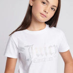 Diamonte Fitted White Tee