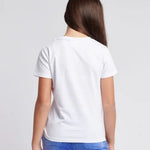 Diamonte Fitted White Tee