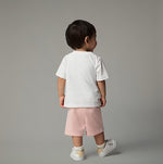 North Face Baby White/Moss Logo Tee & Short Set | Casa Childrenswear