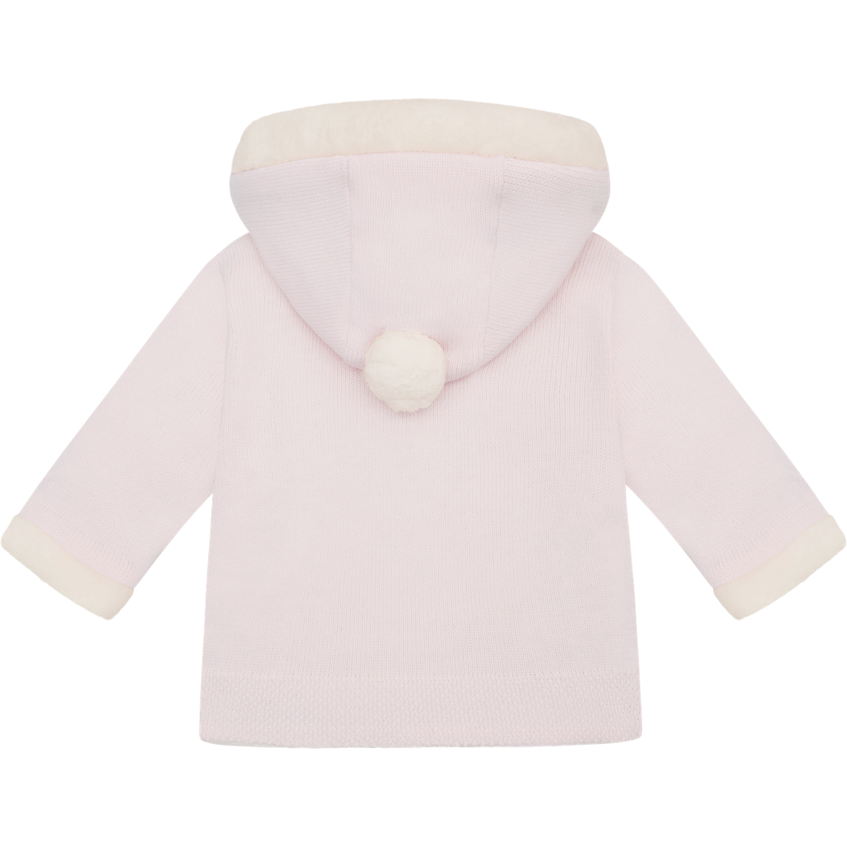Emile et Rose Kitty Pink Fur Trim Knitted Jacket | Casa Childrenswear