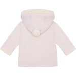 Emile et Rose Kitty Pink Fur Trim Knitted Jacket | Casa Childrenswear