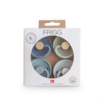 Frigg 4-Pack Pacifiers - Round Latex - Skyline Serenity - Size 2 | Casa Childrenswear