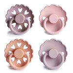 Frigg 4-Pack Pacifiers - Round Latex - Sunset Bliss - Size 2 | Casa Childrenswear