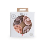 Frigg 4-Pack Pacifiers - Round Latex - Sunset Bliss - Size 2 | Casa Childrenswear