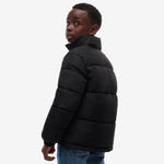 Tommy Hilfiger Boys Black Essential Puffer Jacket - logo detail view